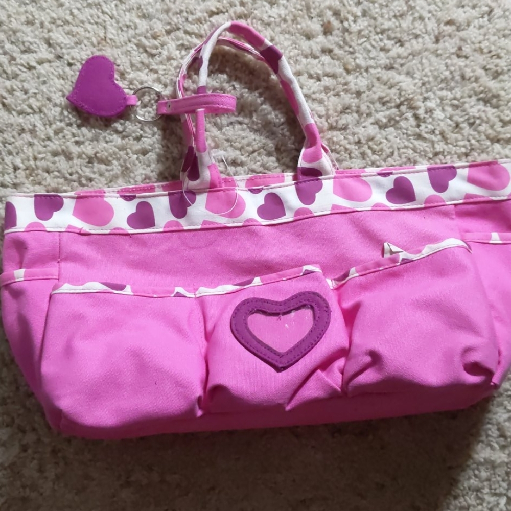 Hearts mini tote. NEVER USED NWT